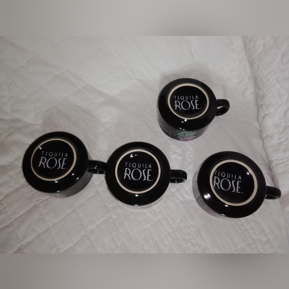Tequila Rose Soup Mugs Coffee Cups Set Of 4 - Picture 4 of 10
